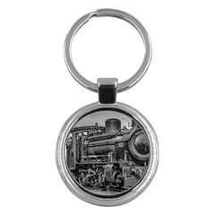 Steam Locomotive, Montevideo, Uruguay Key Chain (round) by dflcprintsclothing