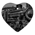 Steam Locomotive, Montevideo, Uruguay Heart Ornament (Two Sides) Back