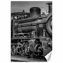 Steam Locomotive, Montevideo, Uruguay Canvas 12  X 18  by dflcprintsclothing