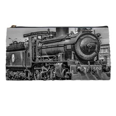 Steam Locomotive, Montevideo, Uruguay Pencil Case by dflcprintsclothing