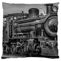 Steam Locomotive, Montevideo, Uruguay Large Flano Cushion Case (one Side)