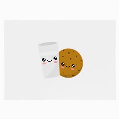 Milk And Cookie Large Glasses Cloth