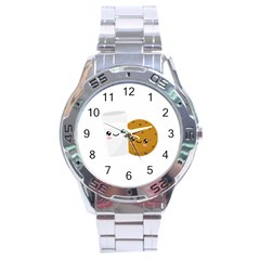 Milk And Cookie Stainless Steel Analogue Watch by CuteKingdom