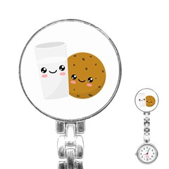 Milk And Cookie Stainless Steel Nurses Watch by CuteKingdom