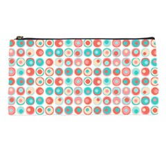 Aqua Coral Circles Pencil Case by CuteKingdom