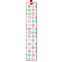 Aqua Coral Circles Large Book Marks by CuteKingdom