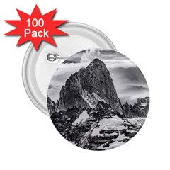 Fitz Roy And Poincenot Mountains, Patagonia Argentina 2.25  Buttons (100 pack) 