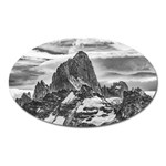 Fitz Roy And Poincenot Mountains, Patagonia Argentina Oval Magnet Front