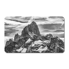 Fitz Roy And Poincenot Mountains, Patagonia Argentina Magnet (rectangular) by dflcprintsclothing