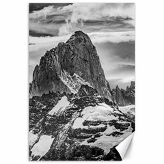 Fitz Roy And Poincenot Mountains, Patagonia Argentina Canvas 24  X 36  by dflcprintsclothing