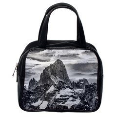 Fitz Roy And Poincenot Mountains, Patagonia Argentina Classic Handbag (one Side) by dflcprintsclothing