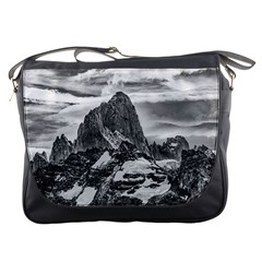 Fitz Roy And Poincenot Mountains, Patagonia Argentina Messenger Bag by dflcprintsclothing