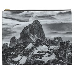 Fitz Roy And Poincenot Mountains, Patagonia Argentina Cosmetic Bag (xxxl) by dflcprintsclothing