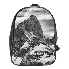 Fitz Roy And Poincenot Mountains, Patagonia Argentina School Bag (xl) by dflcprintsclothing