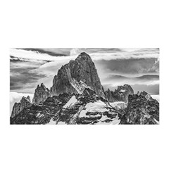 Fitz Roy And Poincenot Mountains, Patagonia Argentina Satin Wrap by dflcprintsclothing