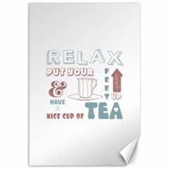 Nice Cup Of Tea Canvas 12  X 18 