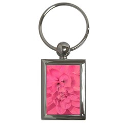 Beauty Pink Rose Detail Photo Key Chain (rectangle) by dflcprintsclothing