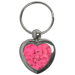 Beauty Pink Rose Detail Photo Key Chain (heart) by dflcprintsclothing