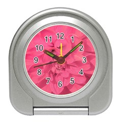 Beauty Pink Rose Detail Photo Travel Alarm Clock by dflcprintsclothing