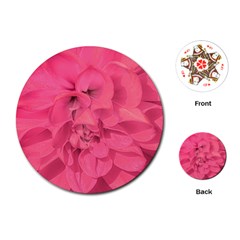 Beauty Pink Rose Detail Photo Playing Cards Single Design (round) by dflcprintsclothing