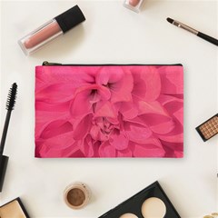 Beauty Pink Rose Detail Photo Cosmetic Bag (medium)