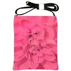 Beauty Pink Rose Detail Photo Shoulder Sling Bag by dflcprintsclothing