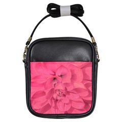 Beauty Pink Rose Detail Photo Girls Sling Bag by dflcprintsclothing