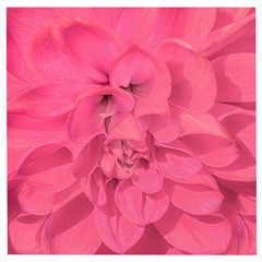 Beauty Pink Rose Detail Photo Wooden Puzzle Square by dflcprintsclothing