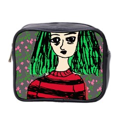 Freddy Girl Wall Grey Mini Toiletries Bag (two Sides) by snowwhitegirl