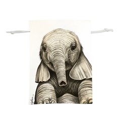 Baby Elephant Lightweight Drawstring Pouch (m) by ArtByThree