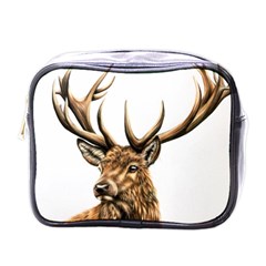 Stag Mini Toiletries Bag (one Side) by ArtByThree