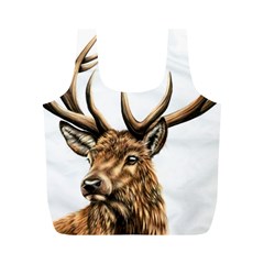 Stag Full Print Recycle Bag (m) by ArtByThree