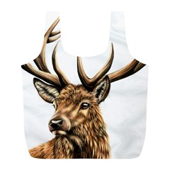 Stag Full Print Recycle Bag (l) by ArtByThree