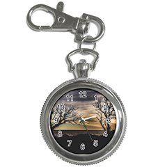 Coastal Sunset Scene At Montevideo City, Uruguay Key Chain Watches by dflcprintsclothing