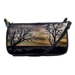 Coastal Sunset Scene At Montevideo City, Uruguay Shoulder Clutch Bag by dflcprintsclothing