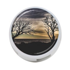 Coastal Sunset Scene At Montevideo City, Uruguay 4-port Usb Hub (one Side) by dflcprintsclothing