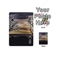 Coastal Sunset Scene At Montevideo City, Uruguay Playing Cards 54 Designs (mini) by dflcprintsclothing