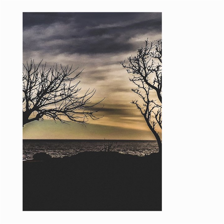 Coastal Sunset Scene At Montevideo City, Uruguay Large Garden Flag (Two Sides)