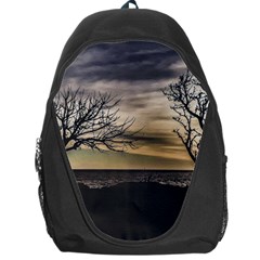 Coastal Sunset Scene At Montevideo City, Uruguay Backpack Bag by dflcprintsclothing