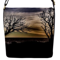 Coastal Sunset Scene At Montevideo City, Uruguay Flap Closure Messenger Bag (s) by dflcprintsclothing