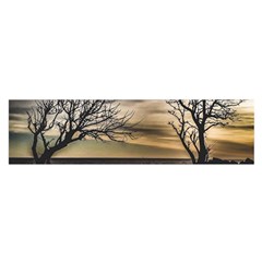 Coastal Sunset Scene At Montevideo City, Uruguay Satin Scarf (oblong) by dflcprintsclothing