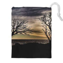 Coastal Sunset Scene At Montevideo City, Uruguay Drawstring Pouch (5xl) by dflcprintsclothing