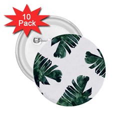 Green Banana Leaves 2 25  Buttons (10 Pack)  by goljakoff