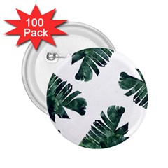 Green Banana Leaves 2 25  Buttons (100 Pack)  by goljakoff