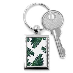 Green Banana Leaves Key Chain (rectangle) by goljakoff