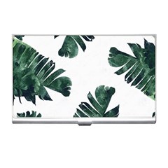 Green Banana Leaves Business Card Holder by goljakoff