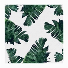 Green Banana Leaves Medium Glasses Cloth by goljakoff