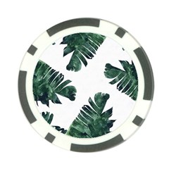 Green Banana Leaves Poker Chip Card Guard (10 Pack) by goljakoff