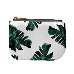 Green Banana Leaves Mini Coin Purse by goljakoff