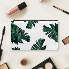 Green Banana Leaves Cosmetic Bag (medium) by goljakoff